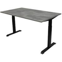 euroseats Tisch Oxyd Grau, Schwarz 1.400 x 800 x 840 mm