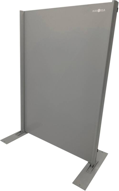 MANORGA Schutzscheibe Stahl 1.200 (B) x 0,8 (T) x 1.500 (H) mm