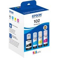 Epson 102 Original Nachfülltinte C13T03R640 Schwarz, Cyan, Magenta, Gelb Multipack 4 Stück