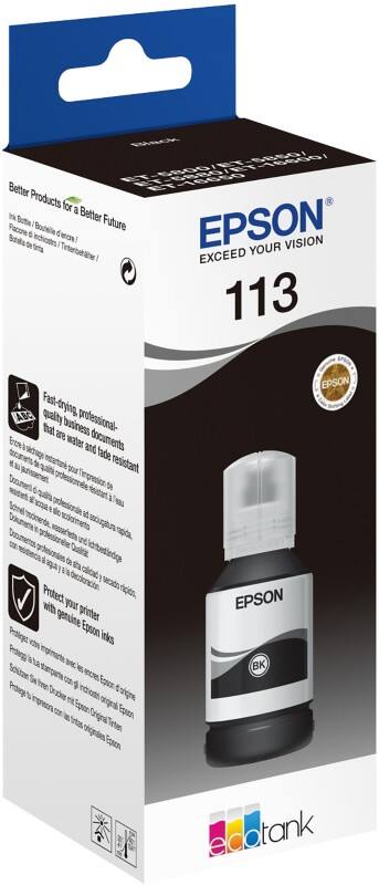 Epson 113 Original Nachfülltinte C13T06B140 Schwarz