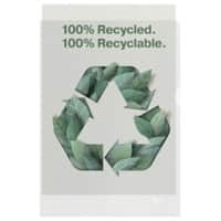 Bene Prospekthüllen Recycled DIN A4 Genarbt Transparent 100 Mikron PP (Polypropylen) 214800 100 Stück