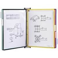 Djois Tarifold Sichttafelsystem 6416169 A4 Hellgrau Metall 38,5 x 24,5 x 4,5 cm