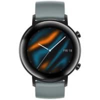 HUAWEI GT 2 Smartwatch Schwarzer Edelstahl Gehäusefarbe 41.8 x 41.8 x 9.4 mm Gehäusegröße Matt Gray Armbandfarbe
