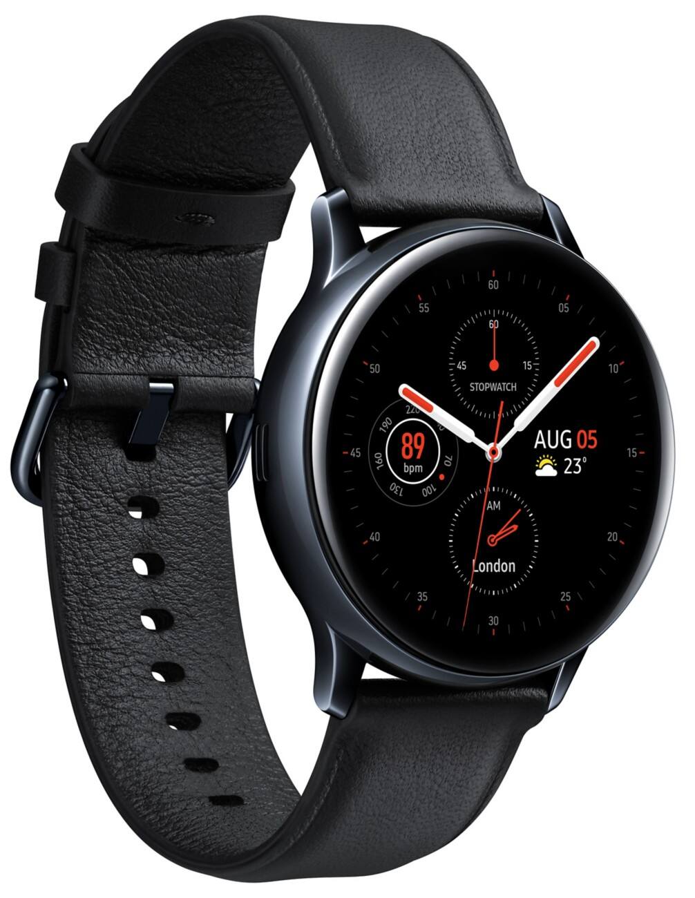 SAMSUNG Galaxy Watch Active2 Smartwatch Schwarz Gehäusefarbe 40 x 40 x 10.9 mm Gehäusegröße Schwarz Armbandfarbe