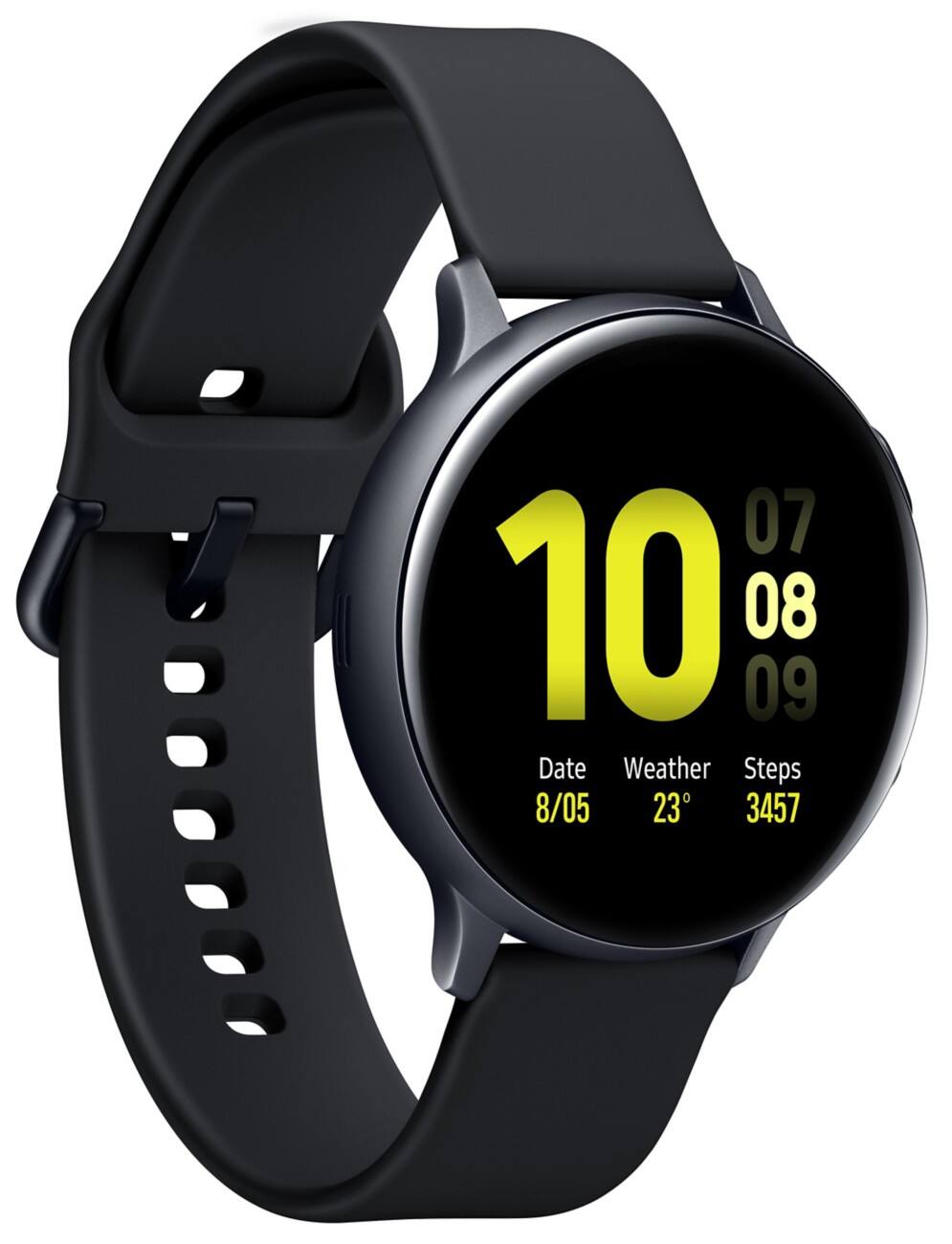 SAMSUNG Galaxy Watch Active2 Smartwatch Schwarz SM-R820NZKADBT Gehäusefarbe 44 x 44 x 10.9 mm Gehäusegröße Schwarz Armbandfarbe