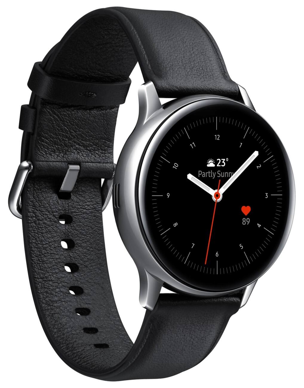 SAMSUNG Galaxy Watch Active2 Smartwatch Silber Gehäusefarbe 40 x 40 x 10.9 mm Gehäusegröße Schwarz Armbandfarbe
