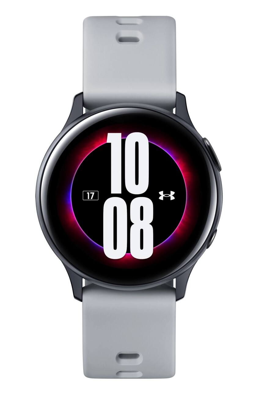 SAMSUNG Galaxy Watch Active2 Under Armour Smartwatch Schwarz Gehäusefarbe 40 x 40 x 10.9 mm Gehäusegröße Grau Armbandfarbe