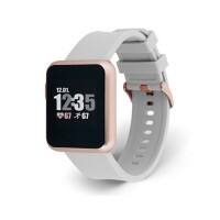 XLYNE X-Watch Smartwatch Roségold Gehäusefarbe Weiches Grau Armbandfarbe