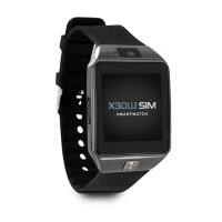 XLYNE X30W Smartwatch Schwarz Gehäusefarbe Schwarz Armbandfarbe