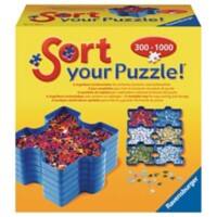 RAVENSBURGER Sort your Puzzle - 6 stapelbare Puzzle-Sortierschalen zum einfachen Sortieren und Aufbewahren von Puzzleteilen, Ideales Zubehör für Puzzler 17934 Sortiertabletts Deutsch