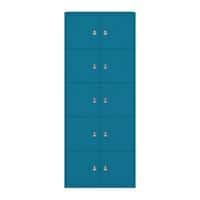 Bisley LateralFile Lodge Stahl Schließfach Schlüssel 800 x 470 x 1.985 mm Blau