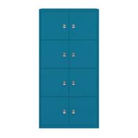 Bisley LateralFile Lodge Stahl Schließfach Schlüssel 800 x 470 x 1.605 mm Blau