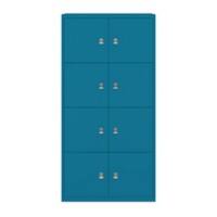 Bisley Schießfachschrank LateralFile™ Lodge mit 8 Schließfächern à H 375 mm 1605 x 800 x 470 mm Azur