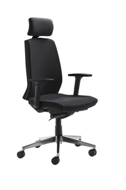 mayer sitzmöbel Drehstuhl Synchronmechanismus Stoff Höhenverstellbare Armlehne Schwarz 120 myCONTRACT LINE