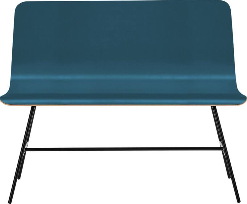 Mayer Sitzmöbel Bank myTILDA Petrol-Blau Eichenschichtholz laminiert