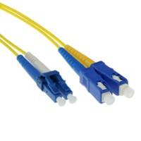 ACT 10 M LSZH Singlemode 9/125 OS2 Fiber Patchkabel Duplex mit LC und SC Steckern