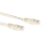 ACT Elfenbein 10 M U/UTP Cat6 Patchkabel mit RJ45-Steckern