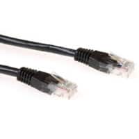 ACT Schwarz 0,5 M U/UTP Cat6 Patchkabel mit RJ45-Steckern