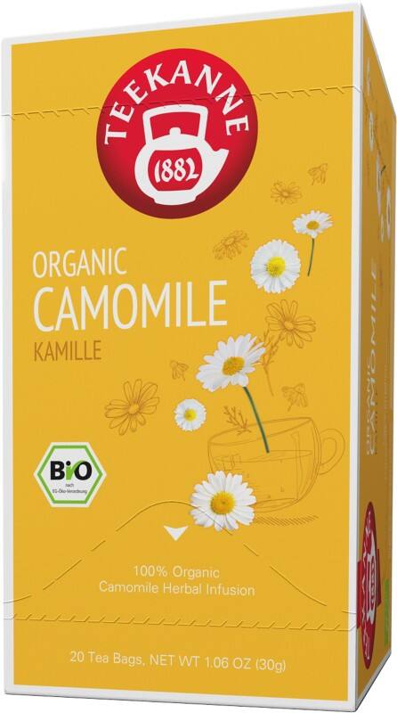 TEEKANNE Bio Kamille Tee Packung mit 20 Stück