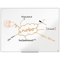 Nobo Impression Pro Whiteboard Wandmontiert Magnetisch Emaille Einseitig 120 (B) x 90 (H) cm