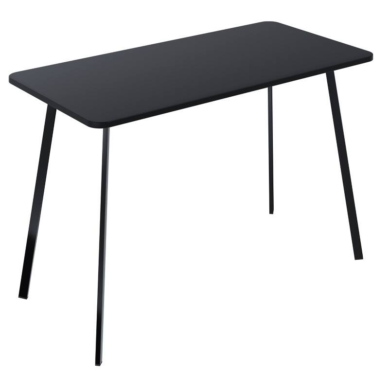 Paperflow Homeoffice-Schreibtisch Rechteckig Schwarz 4 Metallfüße 1.000 (B) x 500 (T) x 750 (H) mm Melamin  
