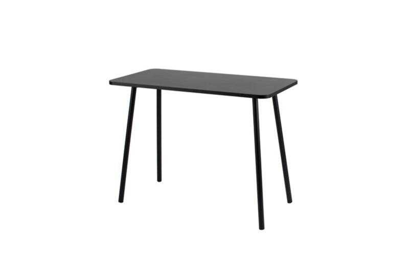 Paperflow Homeoffice-Schreibtisch Rechteckig Schwarz 4 Metallfüße 1.140 (B) x 600 (T) x 750 (H) mm Melamin  