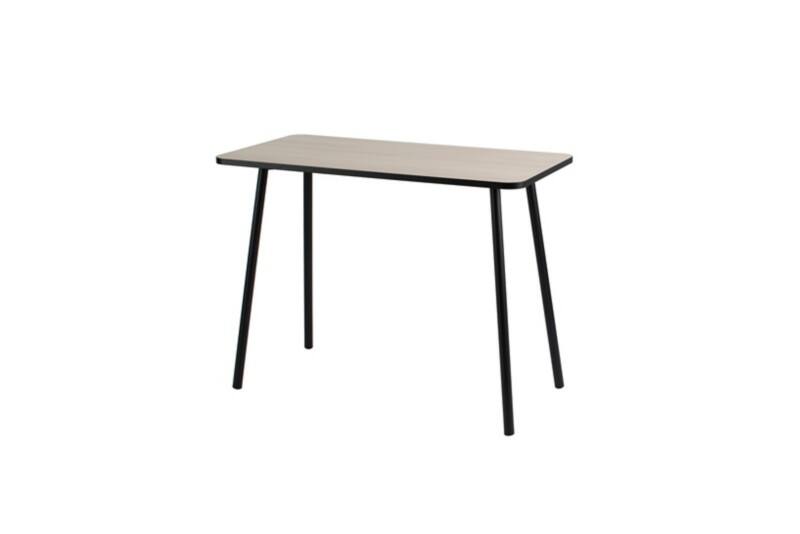 Paperflow Homeoffice-Schreibtisch Rechteckig Eiche 4 Metallfüße 1.000 (B) x 500 (T) x 750 (H) mm Melamin  