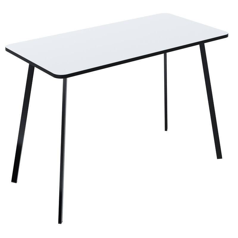 Paperflow Homeoffice-Schreibtisch Rechteckig Weiß 4 Metallfüße 1.000 (B) x 500 (T) x 750 (H) mm Melamin  