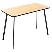 Paperflow Homeoffice-Schreibtisch Rechteckig Buche Melamin Schwarz 1000 x 500 x 750 mm