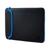 HP Laptop Sleeve V5C31AA#ABB 15.6 " Neopren 400 x 10 x 280 mm Schwarz, Blau