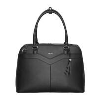 SOCHA Laptoptasche Couture V Feinsynthetik Schwarz 15.6 "