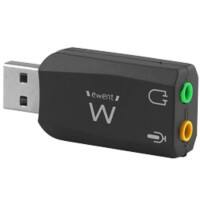 ewent Audio Adapter 5,1 USB Schwarz