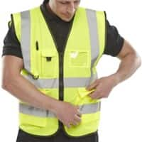 B Seen Hi-Vis Executive Weste Hohe Sichtbarkeit Medium (M) Gelb