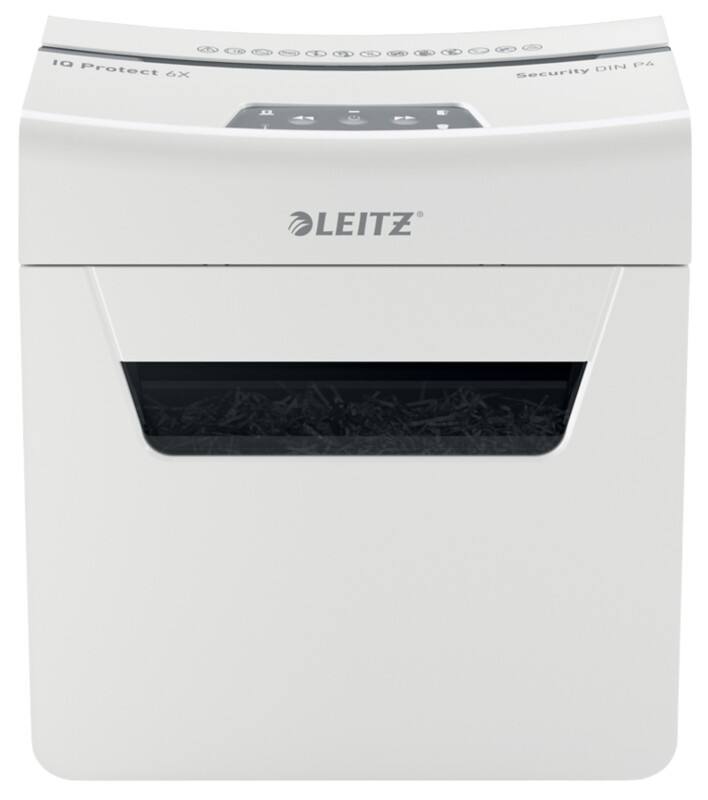 Leitz IQ Protect Aktenvernichter 7 Blatt 6 Blatt Partikelschnitt Sicherheitsstufe P-4 10 L 6X Premium