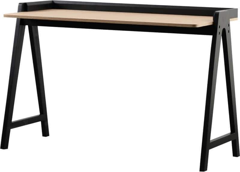 Schaffenburg schreibtisch domestico eiche, schwarz 120 x 60 cm