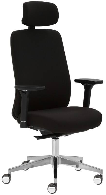 Mayer Sitzmöbel Drehstuhl myTRITON Schwarz Stoff Synchronmechanismus mit Hartbodenrollen und Polsterung