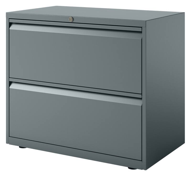 Bisley Schubladenschrank Essentials 2 Hängeregistraturauzüge Anthrazit 800 x 470 x 1.000 mm