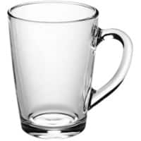 Kaffebecher Gehärtetes Glas 320 ml Transparent 6 Stück