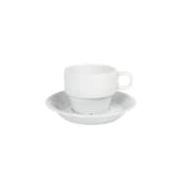 Nova Nordika Kaffeetasse Porzellan 180 ml 80 mm Weiß 24 Stück