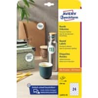 Avery Etiketten L3415-10 Ja DIN A4 Weiß 40 mm 10 Blatt à 24 Etiketten