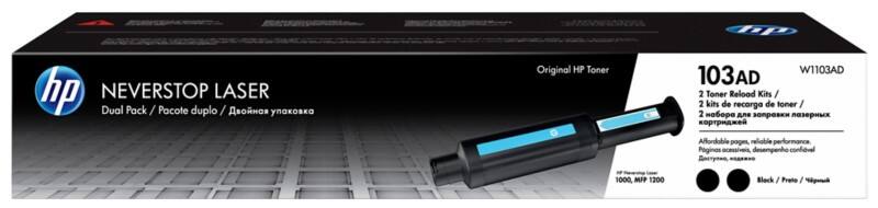 HP Original Tonerkartusche W1103AD Schwarz Pack 2 Stück