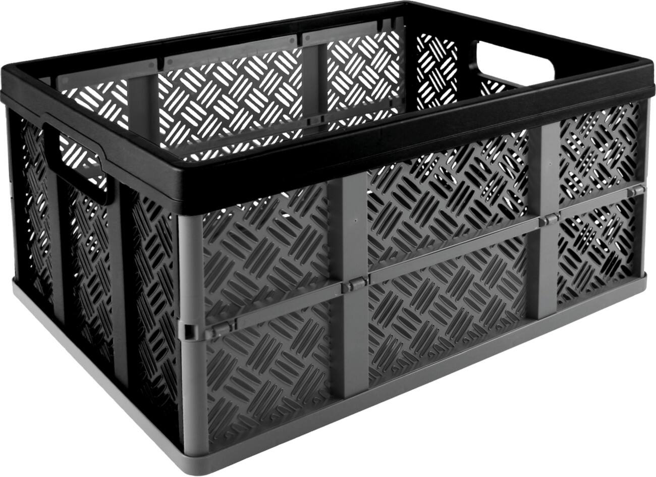 Helit Klappbox Kunststoff Q Line Grau 32 Liter 227 (H) x 350 (B) x 470 (T) mm 10 Stück