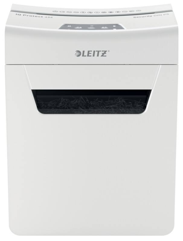 Leitz IQ Protect 4M Premium Aktenvernichter Mikroschnitt Sicherheitsstufe P-5 4 Blatt