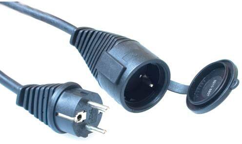 brennenstuhl 1161420 230V-Verlängerungskabel Schutzkontaktstecker CEE7 / 7 Stecker - Schutzkontaktstecker CEE7 / 7 Buchse IP44 5 m Schwarz
