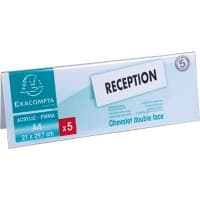 Exacompta Namensschild 84358D Transparent 10 Stück