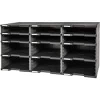 Exacompta ECOBlack Schubladenbox Kunststoff Dunkelgrau 86,4 x 35,4 x 42,2 cm 1