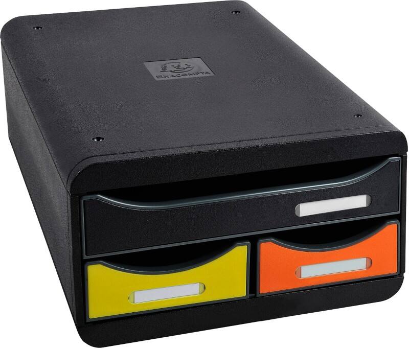 Exacompta Iderama Schubladenbox Kunststoff Mehrfärbig 3 Schübe 27,8 x 34,7 x 13 cm A4+