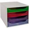 Exacompta Linicolor Schubladenbox Kunststoff Mehrfarbig 28,4 x 34,8 x 23,4 cm 1