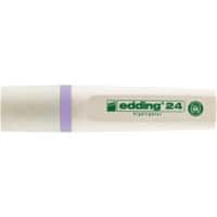 edding 24 EcoLine 24 Textmarker Pastellviolett Mittel Keilspitze Nachfüllbar