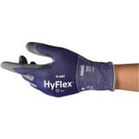 HyFlex Arbeitshandschuhe Nitril Größe 10 Dunkelblau 12 Paar